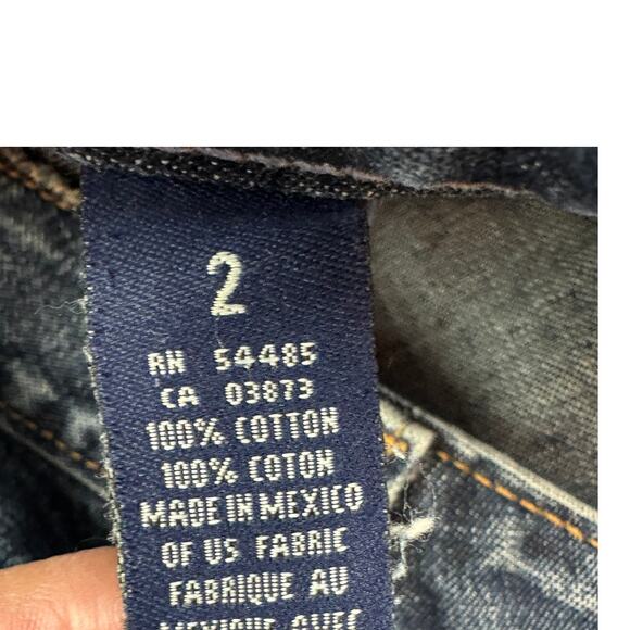 American Eagle Vintage Y2K Boho Western Denim Pencil Skirt Women's Size 2 - Picture 5 of 6